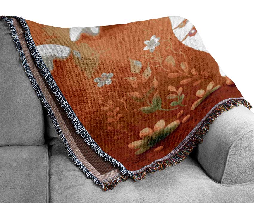 Llama In The Hilltop Woven Blanket