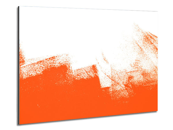 Orange Wash Metal Print