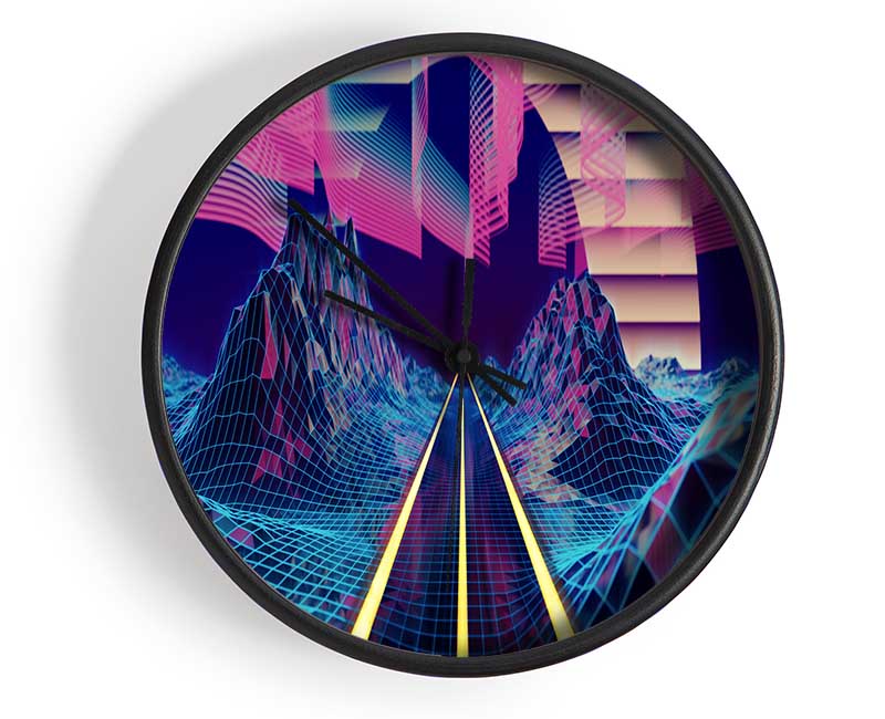 Road To The Future Clock - Wallart-Direct UK