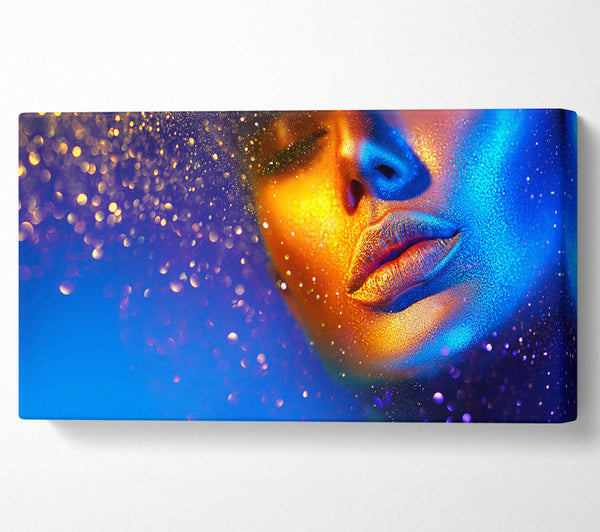 Gold und Blaues Gesicht