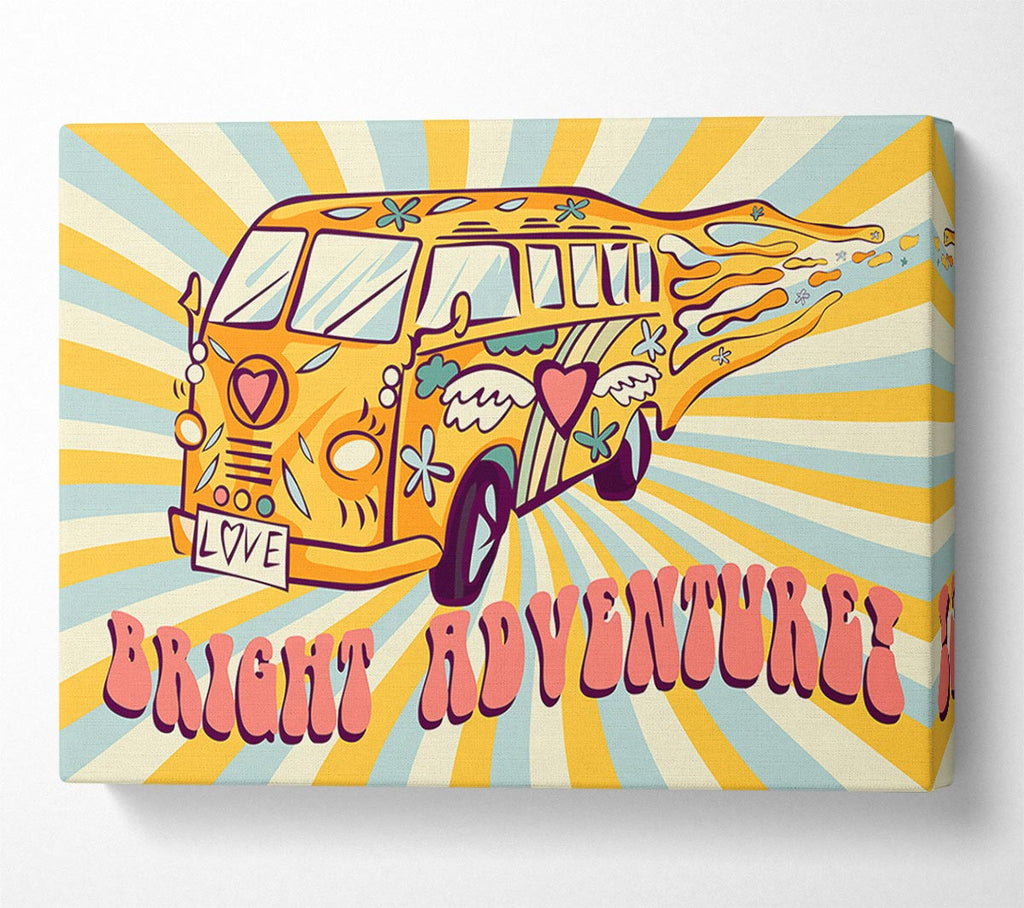Picture of Camper Adventure Canvas Print Wall Art