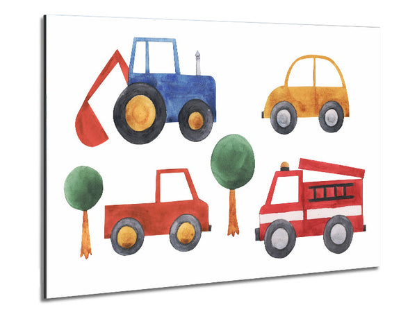 Kinderfahrzeugsammlung