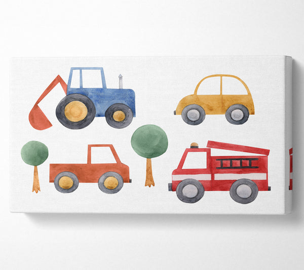 Kinderfahrzeugsammlung