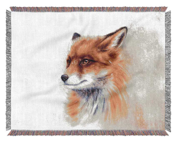 Fox Head Beauty Woven Blanket