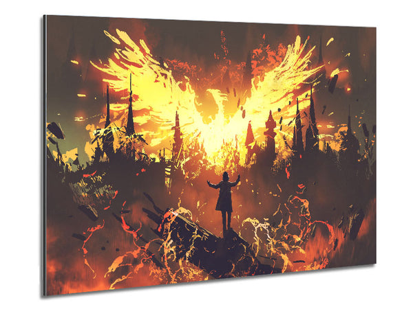The Phoenix Rises Metal Print