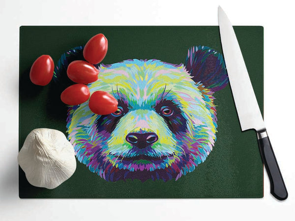 The Panda Head Glass Chopping Board