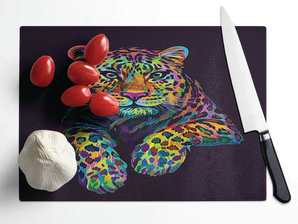 The Beautiful Leopard Glass Chopping Board