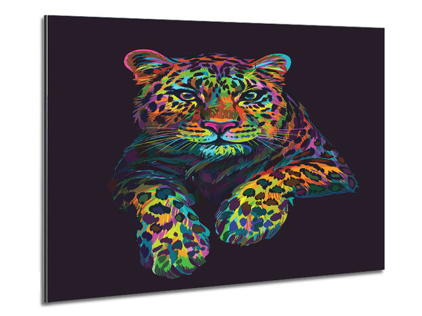 The Beautiful Leopard Metal Print