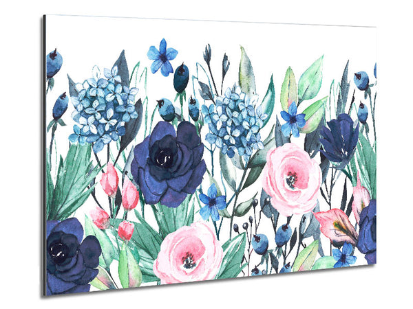 Pastellfarbene britische Blumen