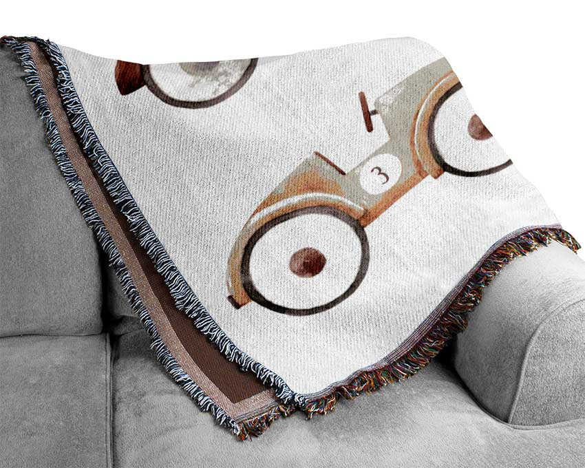 Retro Ride On Cars Woven Blanket