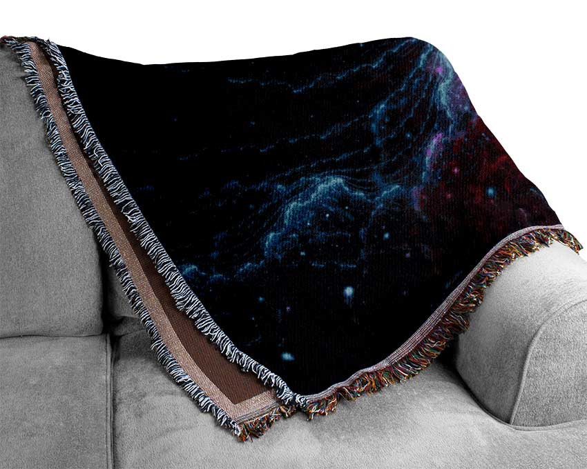 Swirl Into The Black Hole Woven Blanket