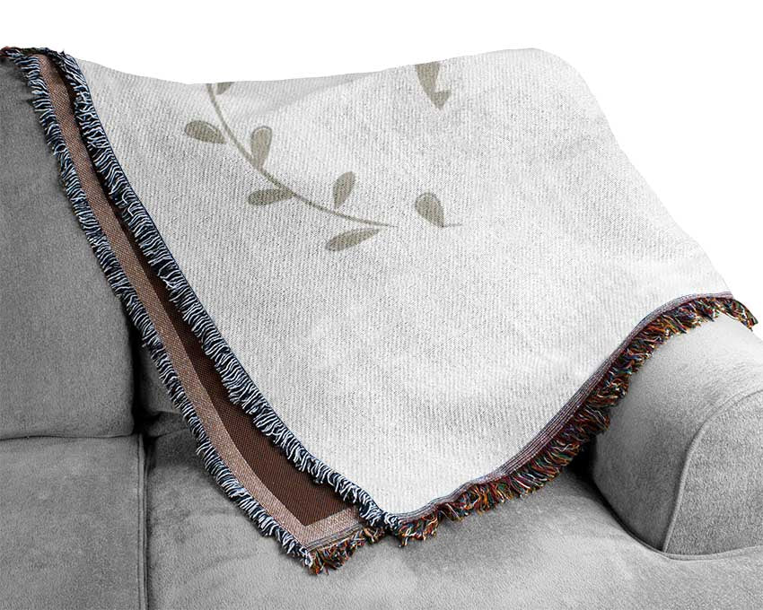 Llama Floral Head Woven Blanket