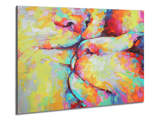 Kitten Kiss Metal Print