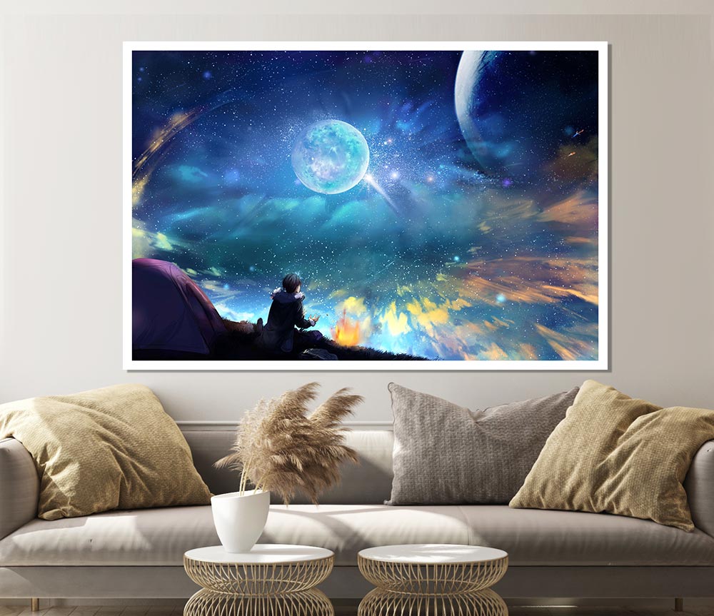 Watching The Universe Print Poster Wall Art