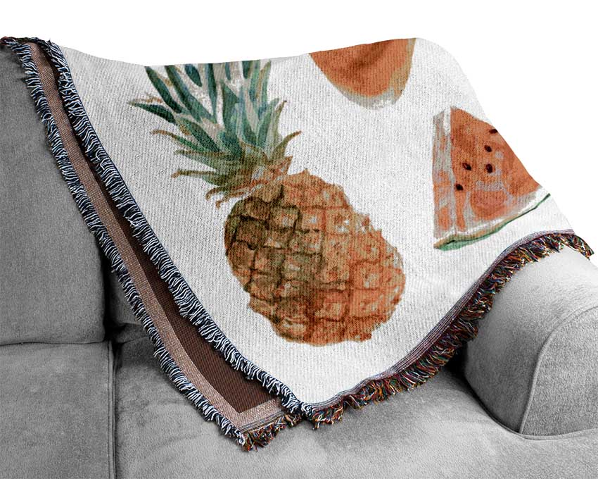 The Fruits Of Summer Woven Blanket