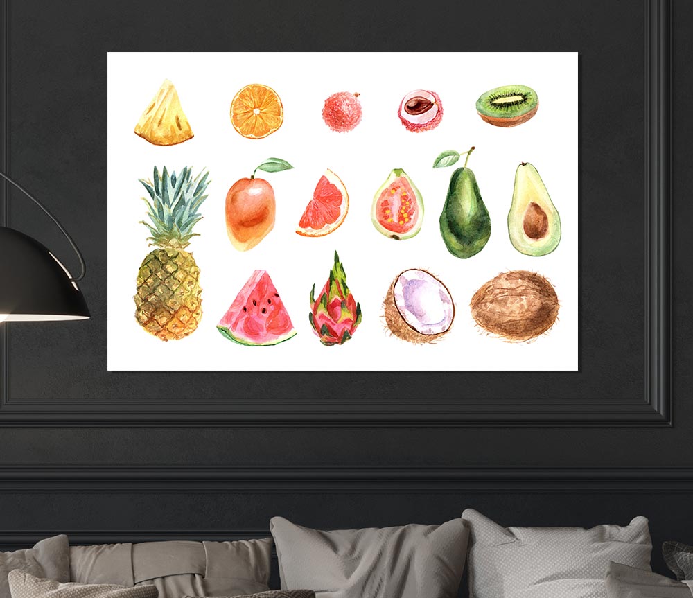 The Fruits Of Summer Print Poster Wall Art