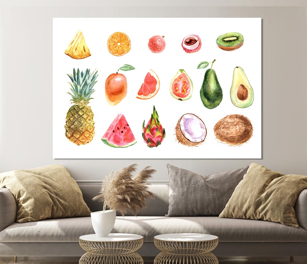 The Fruits Of Summer Print Poster Wall Art