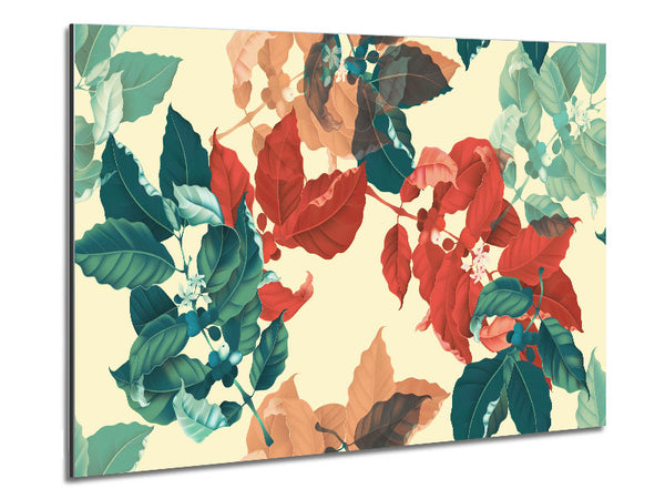 Summer Meets The Autumn Leaves Metal Print