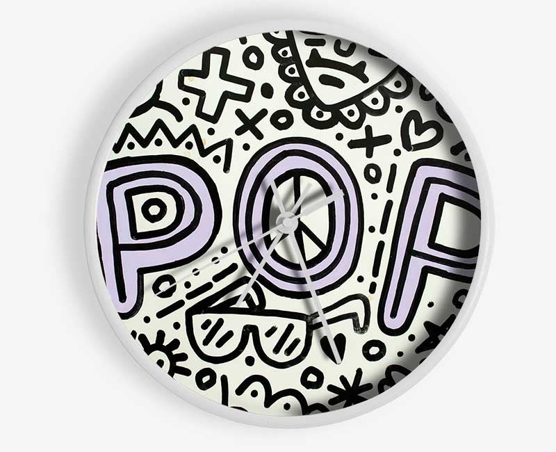 Pop Music Clock - Wallart-Direct UK