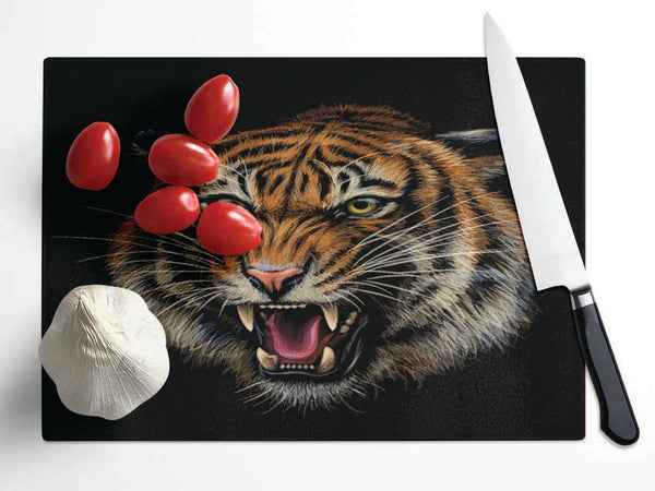 The Lion Angry Glass Chopping Board