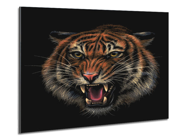 The Lion Angry Metal Print