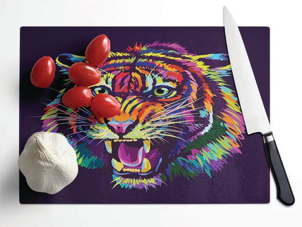 The Angry Lion Virance Glass Chopping Board