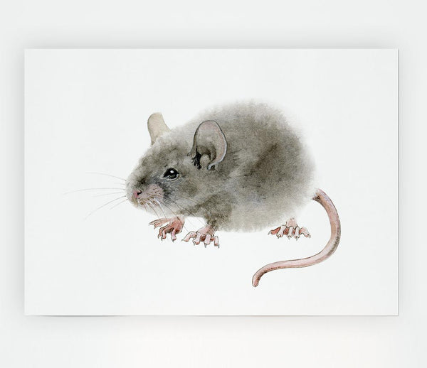 Cute Little Mouse Print Poster Wall Art