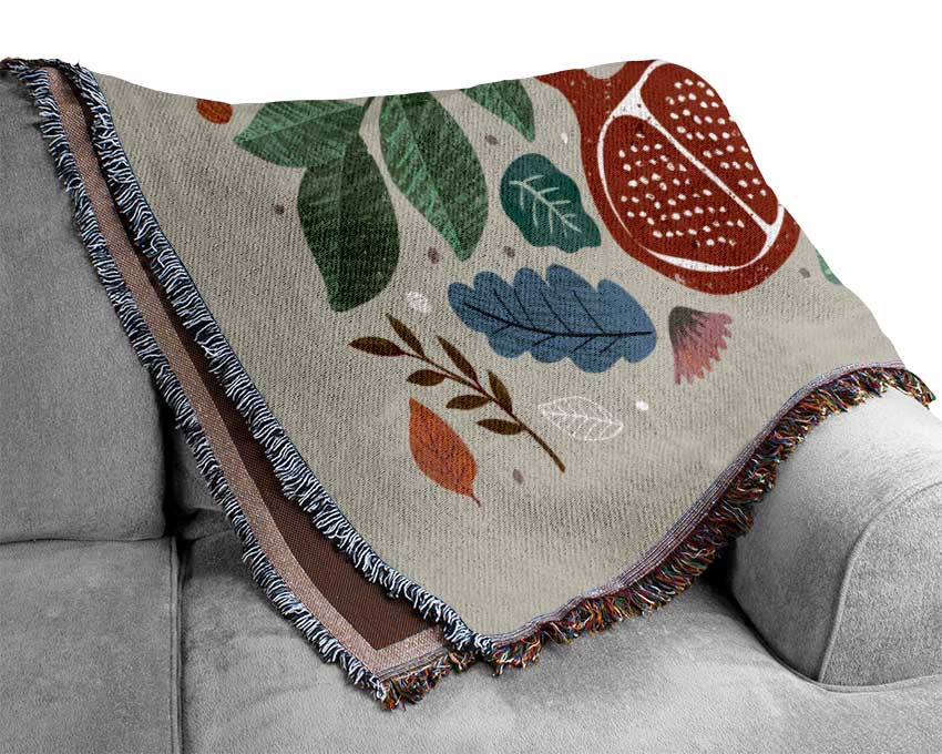 The Autumn Vegetables Woven Blanket