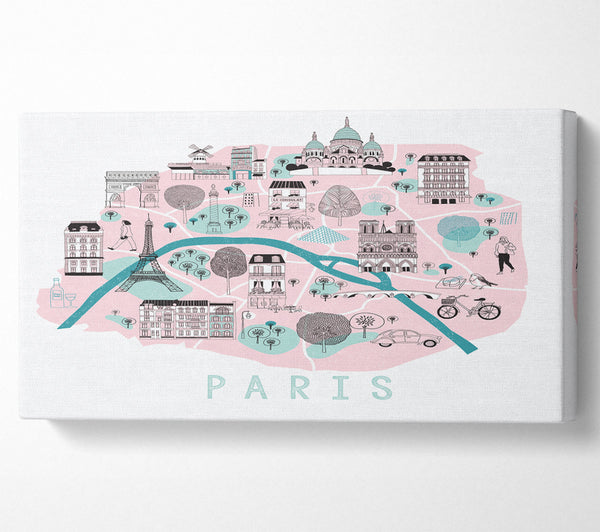 Kleine Karte von Paris