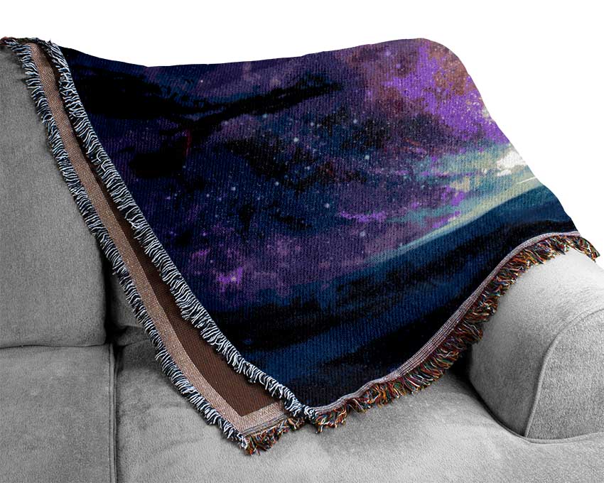 Staring Into The Universe Woven Blanket
