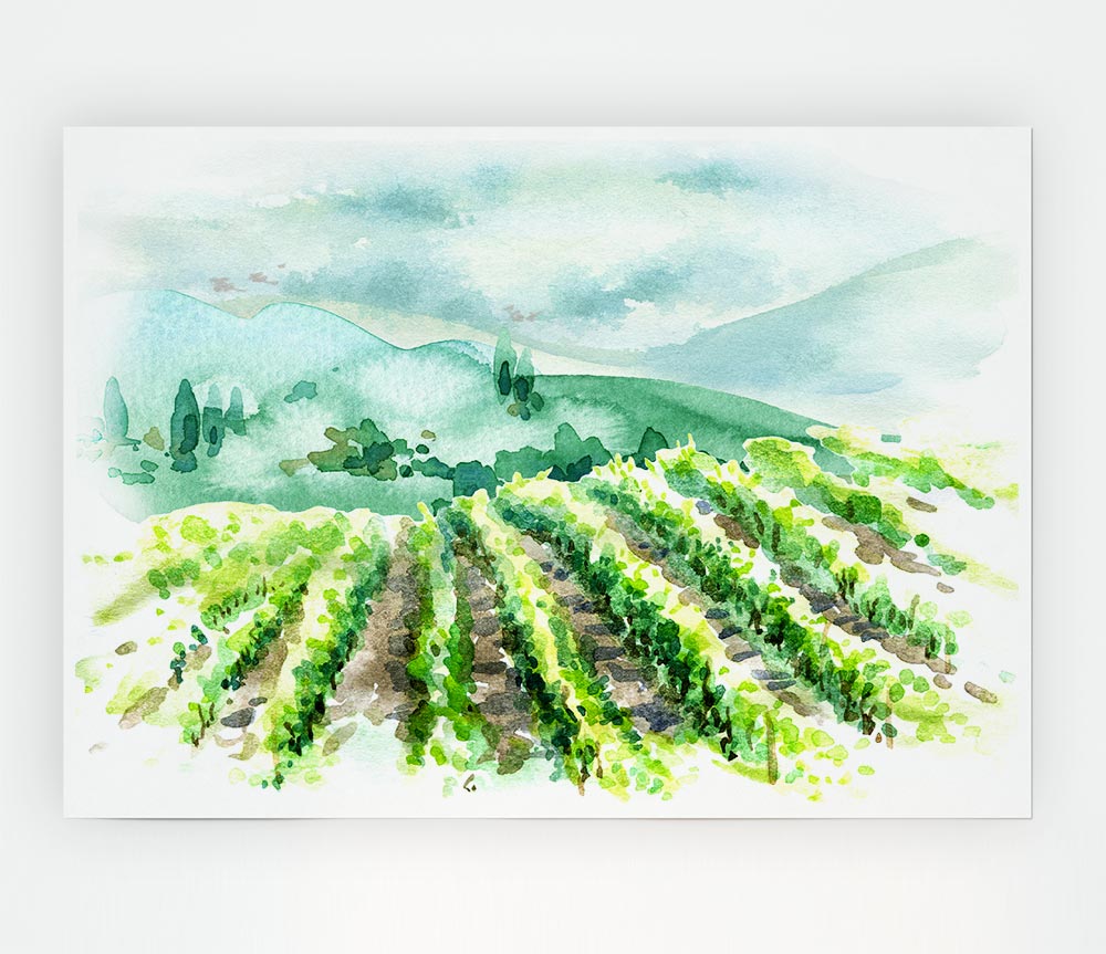 The Ploughed Fields Print Poster Wall Art