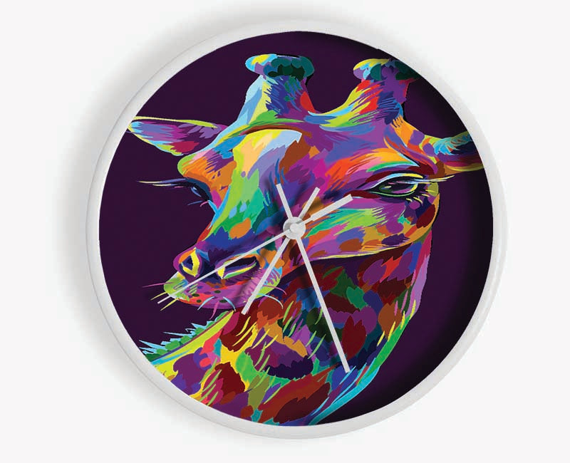 Beautiful Giraffe Clock - Wallart-Direct UK