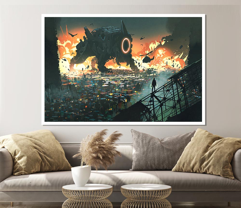 The Sound Monster Print Poster Wall Art
