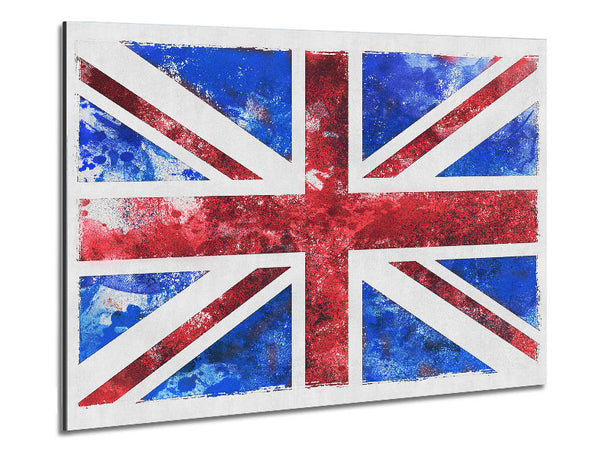Union Jack Washed Out Metal Print