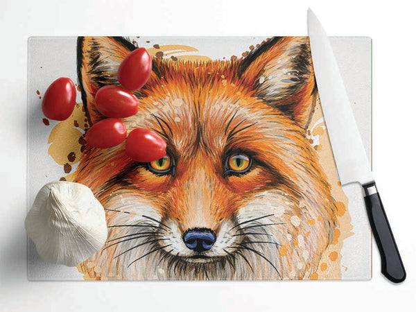 The Ginger Fox Glass Chopping Board