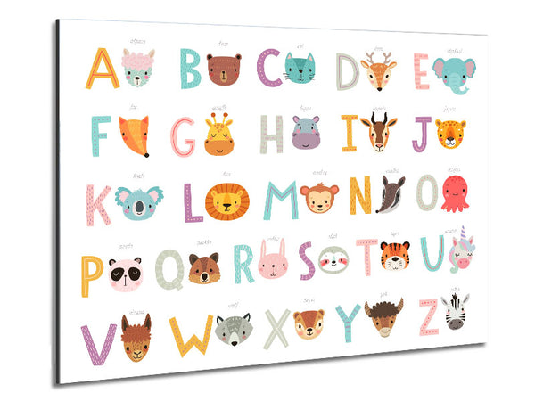 The Animal Alphabet Metal Print