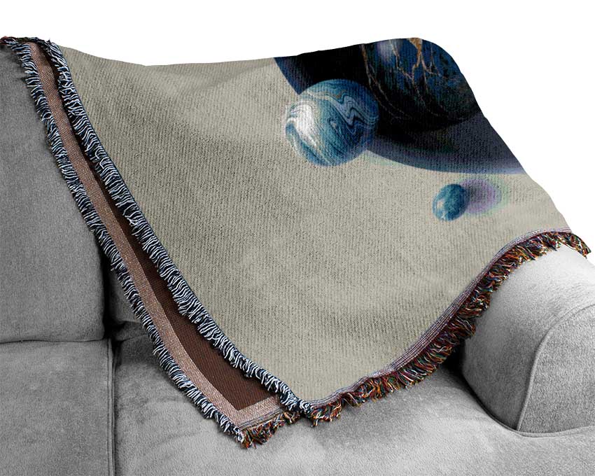 The Spheres In The Hole Woven Blanket
