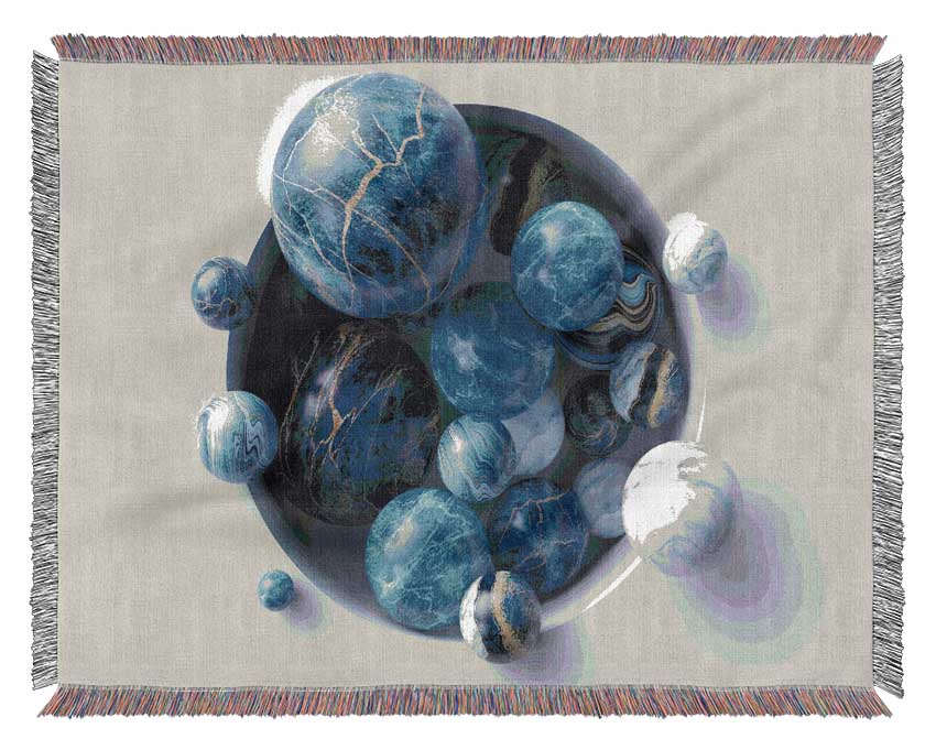 The Spheres In The Hole Woven Blanket