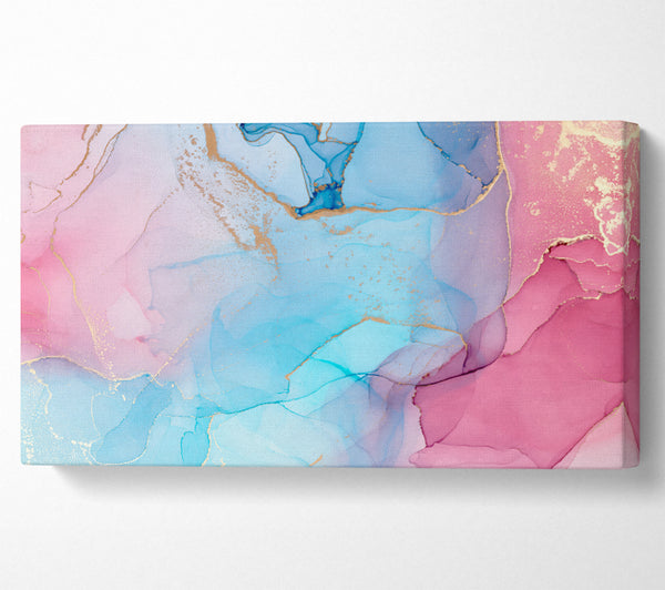 Rosa und blauer Fusion-Glitzer