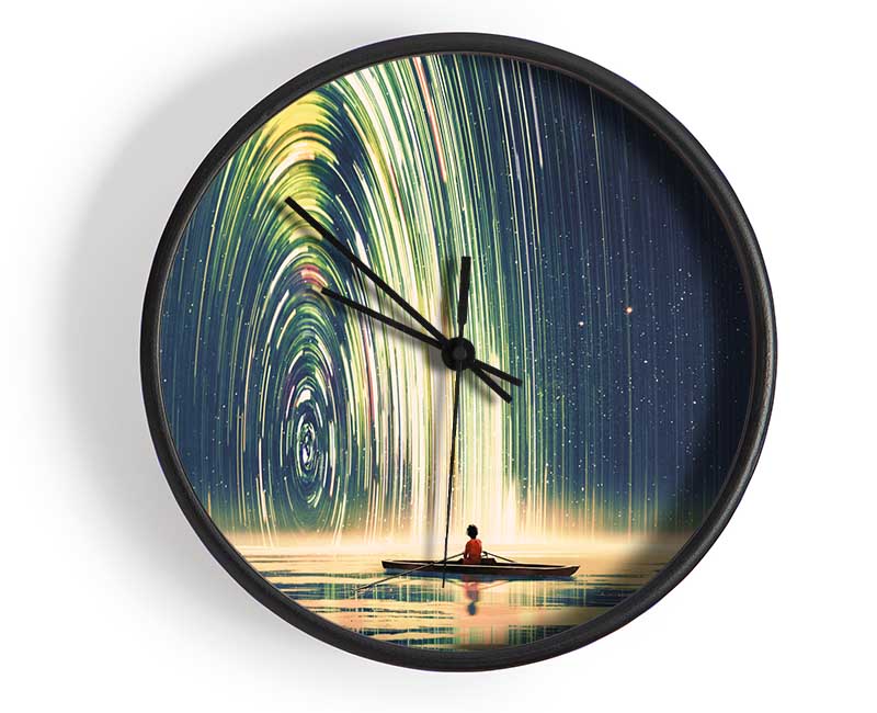 Water Jets Entry Clock - Wallart-Direct UK