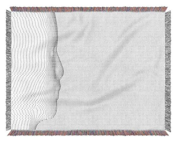 Face In Abstract Woven Blanket