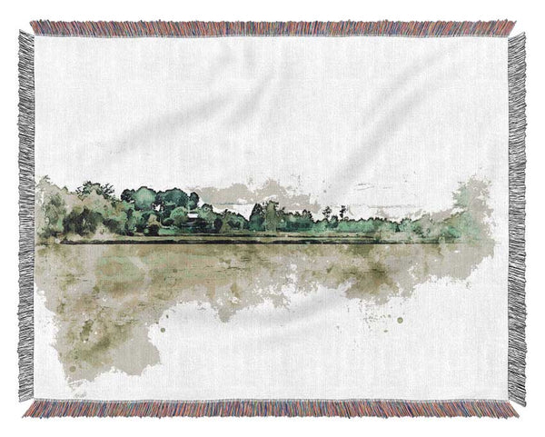 The Green Countryside Woven Blanket