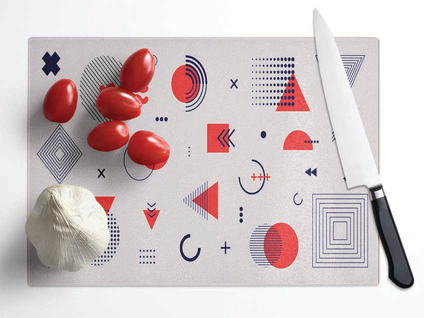 Shapes Of The Future Glass Chopping Board