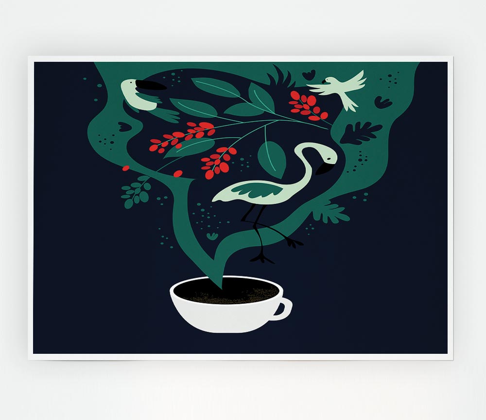 What A Lovely Coffee Print Poster Wall Art