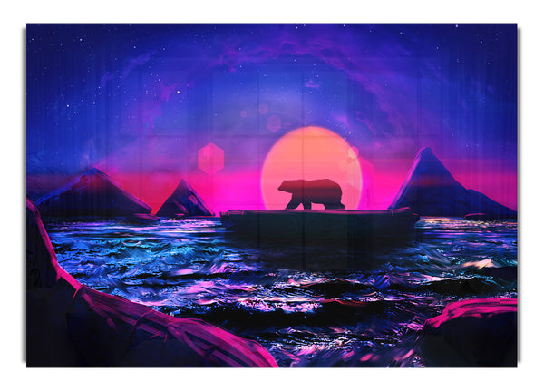 Eisbär-Morgendämmerung