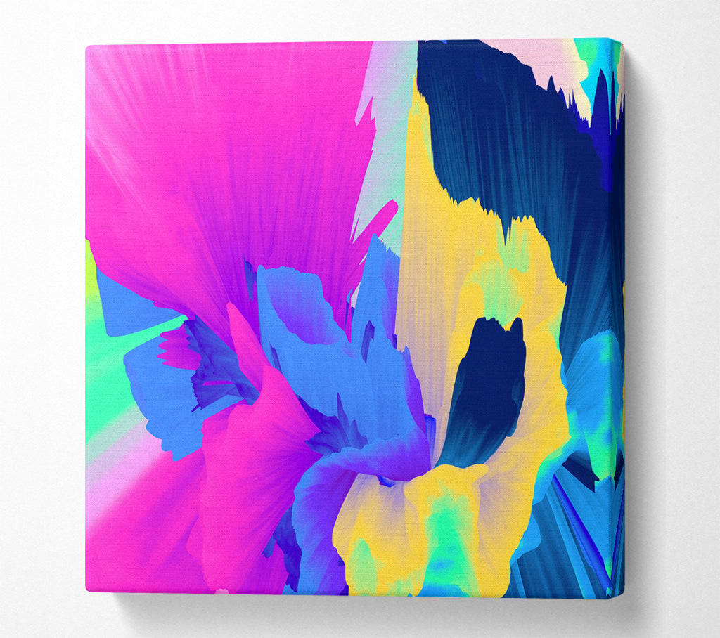 A Square Canvas Print Showing The Colour Washout Square Wall Art