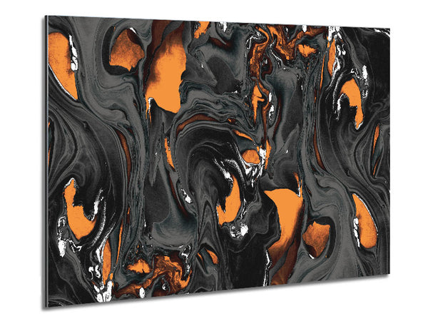 Molten Lava Pattern Metal Print