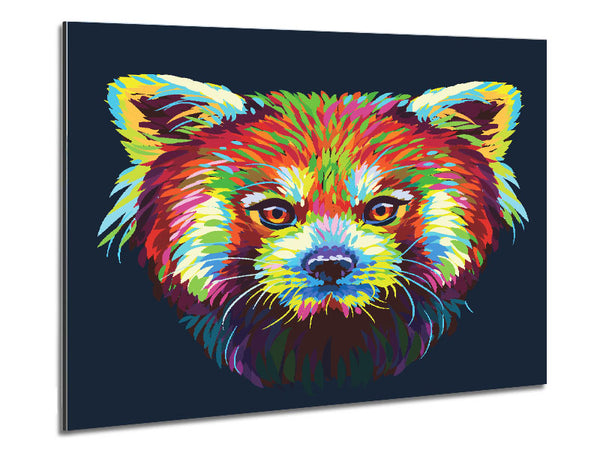 Red Panda Stare Metal Print