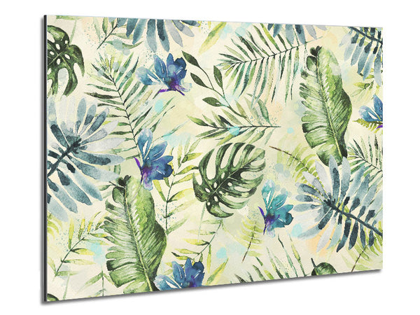 Monstera Cheese Plant Love Metal Print