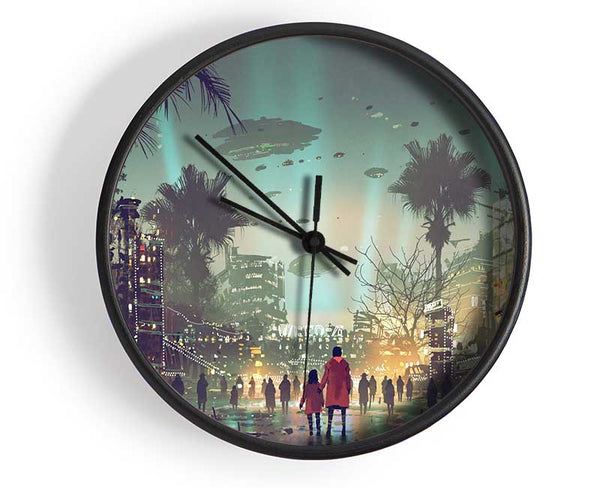 They Are Here To Invade Clock - Wallart-Direct UK